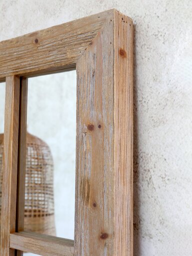 Impressionen zu Chic Antique Spiegel aus Recyclingholz, Bild 3