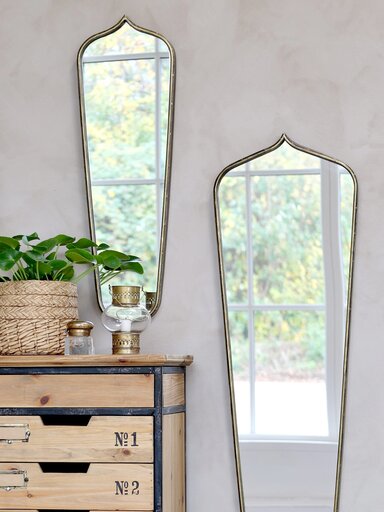 Impressionen zu Chic Antique Spiegel länglich mit Rahmen aus Eisen, Bild 2