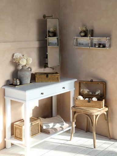 Impressionen zu Chic Antique Spiegel mit 2 Regalen auf der Rückseite, Bild 2