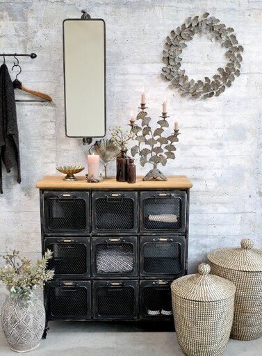 Impressionen zu Chic Antique Spiegel mit 2 Regalen auf der Rückseite, Bild 3