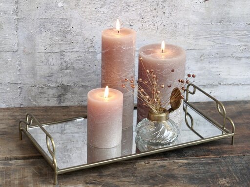 Impressionen zu Chic Antique Spiegeltablett mit Henkel, Bild 1