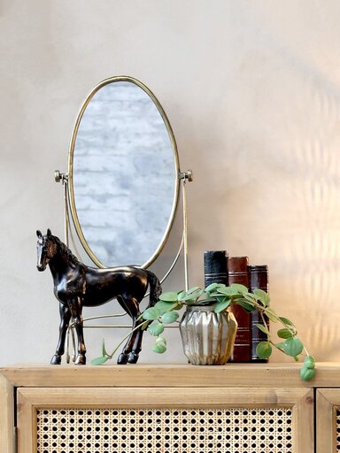 Impressionen zu Chic Antique Standspiegel Tischspiegel auf Fuß, Bild 1