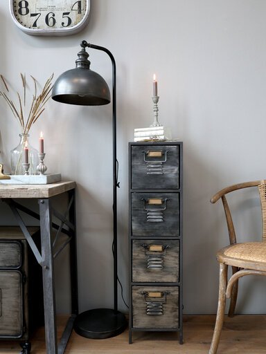 Impressionen zu Chic Antique Stehlampe Factory Style, Bild 1