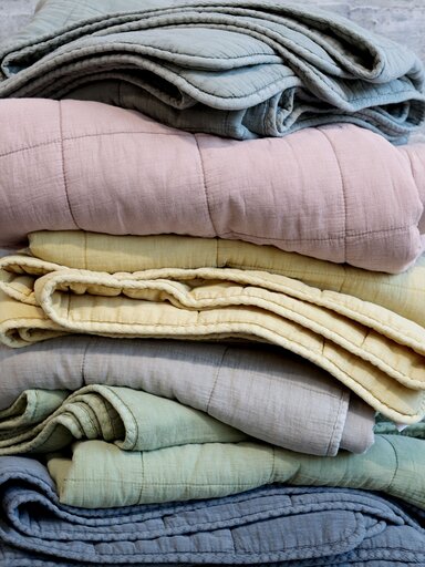 Impressionen zu Chic Antique Vintage Quilt Steppdecke mit Stone-Washed Optik, Bild 3