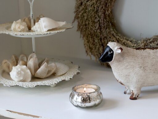 Impressionen zu Chic Antique Stilvoller Teelichthalter in Silber, Bild 1