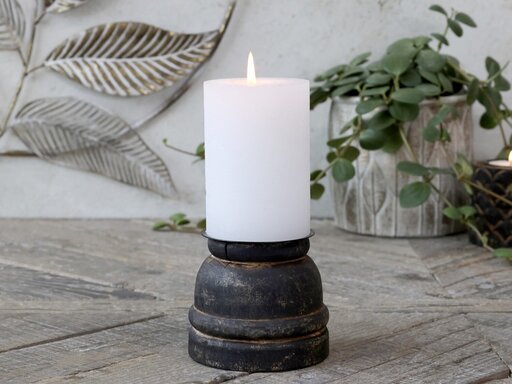 Impressionen zu Chic Antique Stumpen Kerzenständer aus Mangoholz, Bild 4