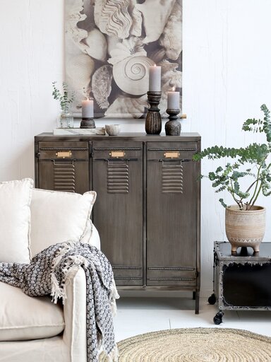 Impressionen zu Chic Antique Stumpen Kerzenständer mit Rillen, Bild 1
