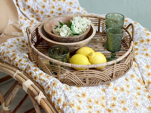 Impressionen zu Chic Antique Tablett aus Bambus und Rattan, Bild 2