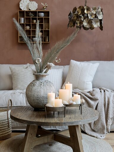 Impressionen zu Chic Antique Tannenholz Regalbrett mit Fach, Bild 1