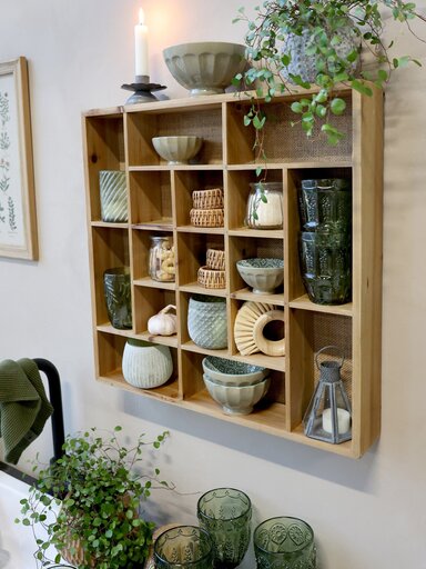 Impressionen zu Chic Antique Tannenholz Regalbrett mit Fach, Bild 4