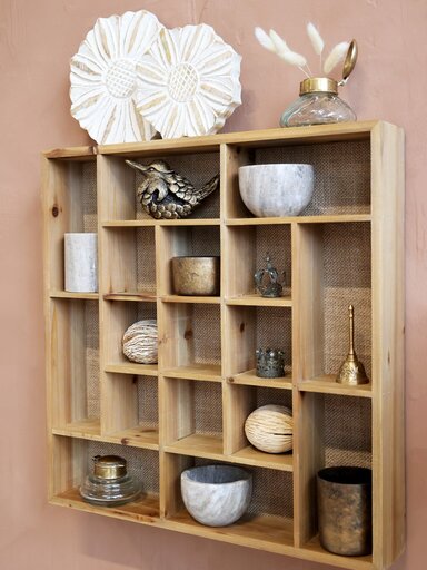Impressionen zu Chic Antique Tannenholz Regalbrett mit Fach, Bild 5