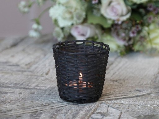 Impressionen zu Chic Antique Teelichthalter im Flechtlook, Bild 2