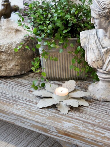 Impressionen zu Chic Antique Teelichthalter mit Blumenmuster, Bild 1