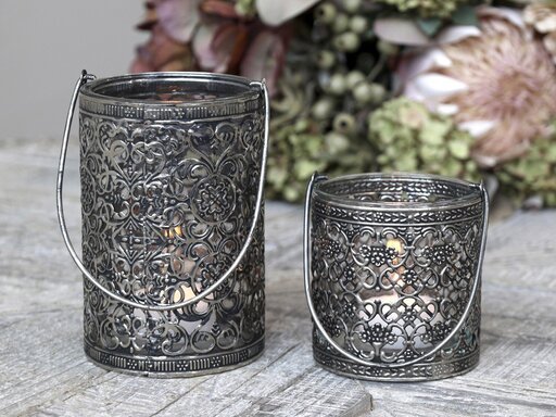 Impressionen zu Chic Antique Teelichthalter mit Henkel, Bild 1