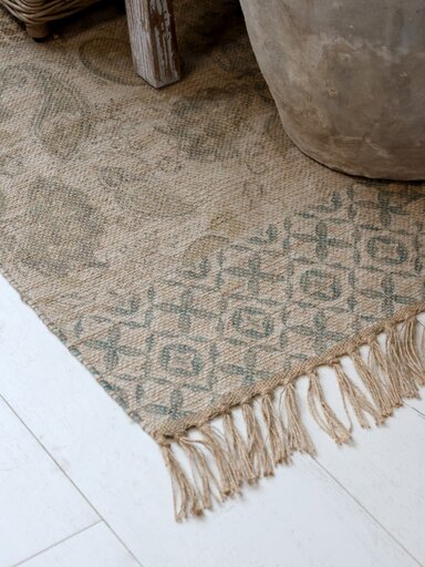 Impressionen zu Chic Antique Teppich mit Druck und Fransen, Bild 1