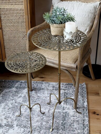 Impressionen zu Chic Antique Tisch mit Dekor rund, Bild 1