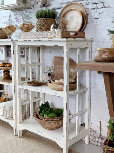 Impressionen zu Chic Antique Tisch mit Regal, Bild 1