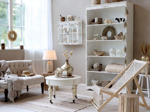 Impressionen zu Chic Antique Tischlampe mit Holzfuss und Lampenschirm, Bild 2