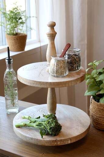 Impressionen zu Chic Antique Tours Etagere mit Schnitzereien, Bild 1