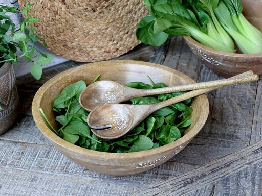 Impressionen zu Chic Antique Tours Salatbesteck mit Schnitzereien, Bild 1