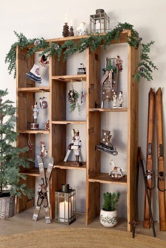 Impressionen zu Chic Antique Vintage Deko-Schlitten mit Tannenzweig, Bild 2