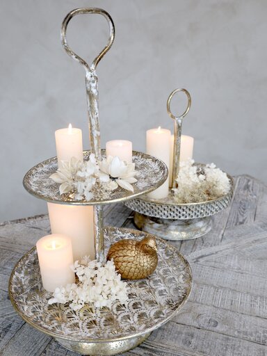 Impressionen zu Chic Antique Vire Etagere mit Muster aus Metall, Bild 1
