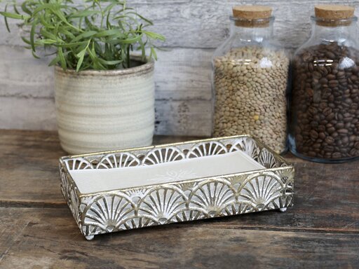 Impressionen zu Chic Antique Vire Serviettenhalter mit Muster, Bild 2