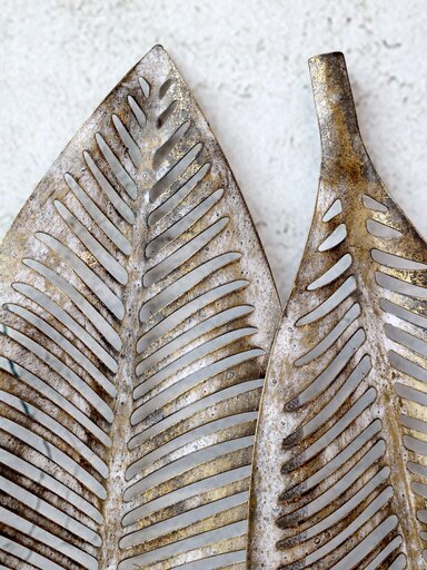 Impressionen zu Chic Antique Vire stilvolle Wanddekor in Blattform, Bild 2