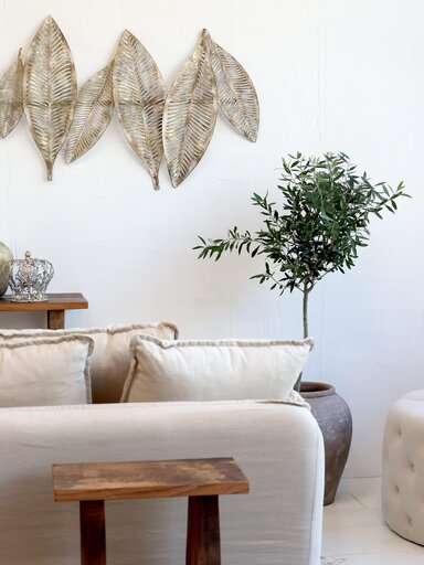 Impressionen zu Chic Antique Vire stilvolle Wanddekor in Blattform, Bild 1