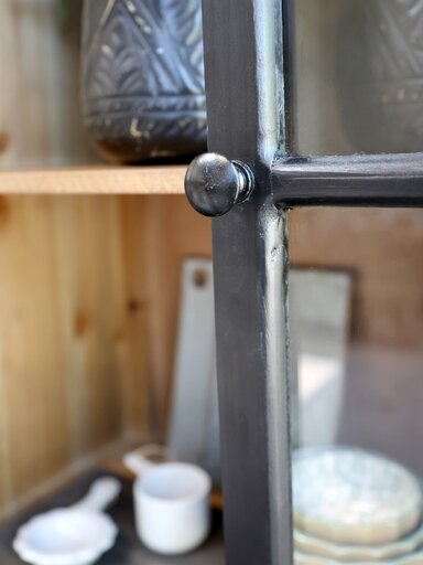 Impressionen zu Chic Antique Vitrinenschrank mit Glastüren und Schubladen, Bild 3