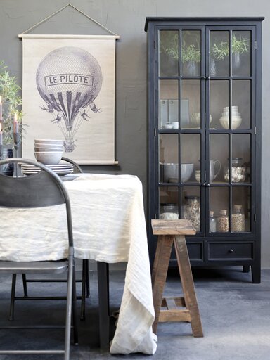 Impressionen zu Chic Antique Vitrinenschrank mit Glastüren und Schubladen, Bild 2