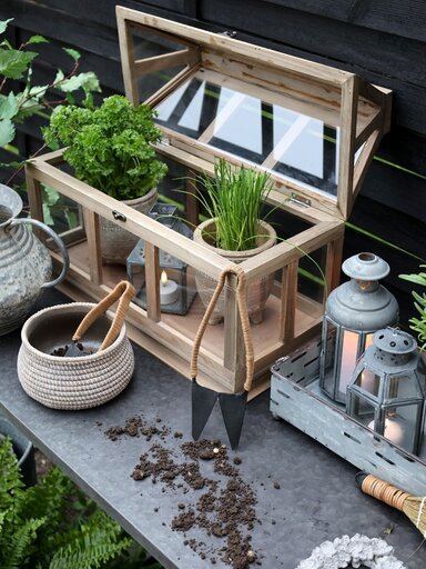 Impressionen zu Chic Antique Évron Übertopf mit Geflecht Muster, Bild 3