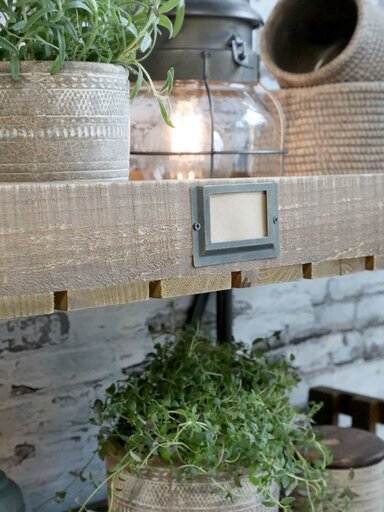 Impressionen zu Chic Antique Wagen auf Rädern mit 5 Holztabletts, Bild 1