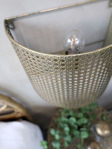 Impressionen zu Chic Antique Wandlampe franz. geflochten, Bild 3