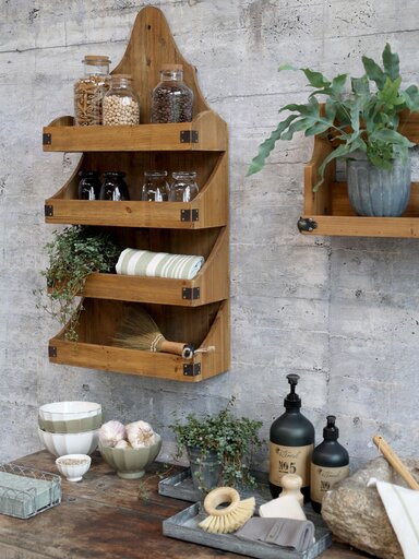 Impressionen zu Chic Antique Wandregal mit 4 Ablagen, Bild 2