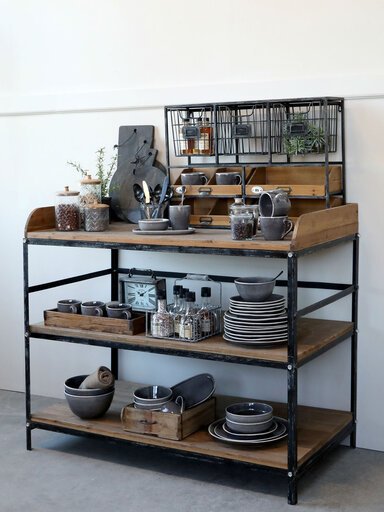 Impressionen zu Chic Antique Wandregal mit Schubladen, Bild 1