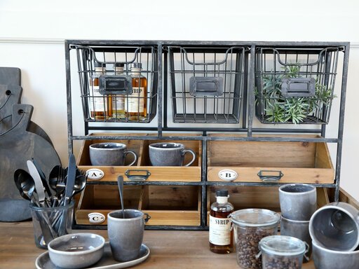 Impressionen zu Chic Antique Wandregal mit Schubladen, Bild 6