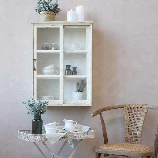 Impressionen zu Chic Antique Wandschrank mit Schwebetür, Bild 2