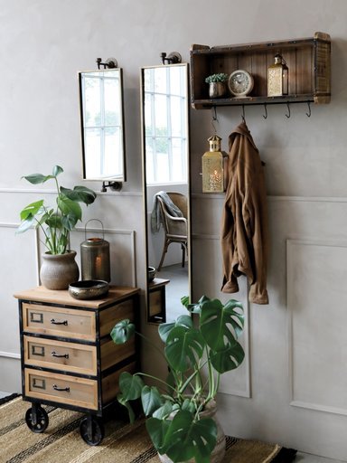 Impressionen zu Chic Antique Wandspiegel rechteckig, Bild 1