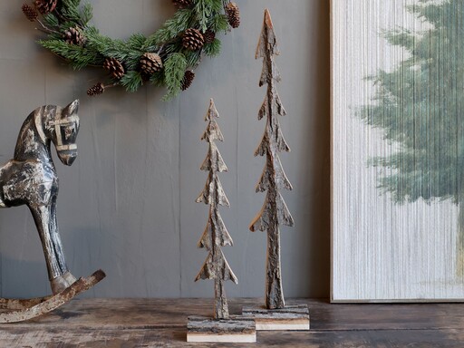 Impressionen zu Chic Antique Weihnachtsbaum Aufsteller aus Lindenholz, Bild 6