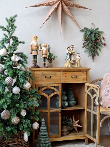 Impressionen zu Chic Antique Weihnachtskugel Bauble mit Glitzer, Bild 3
