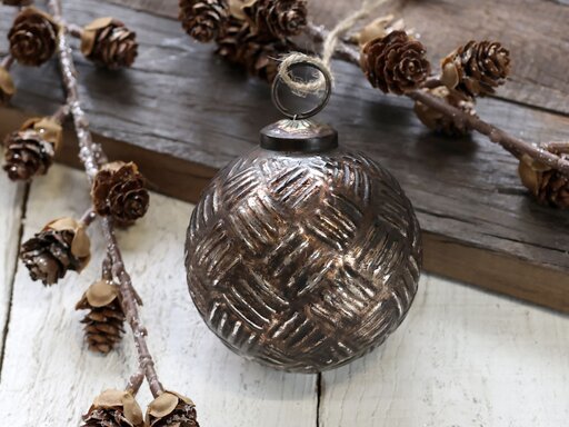 Impressionen zu Chic Antique Weihnachtskugel Criss Cross, Bild 2