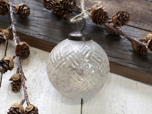 Impressionen zu Chic Antique Weihnachtskugel Criss Cross, Bild 1