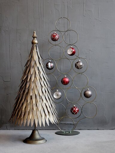 Impressionen zu Chic Antique Weihnachtskugel mit Glitzer, rot, Bild 2