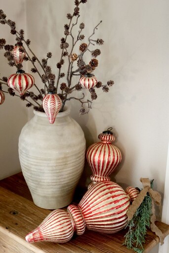 Impressionen zu Chic Antique Weihnachtskugeln Cherry & Champagner im 3er-Set, Bild 2