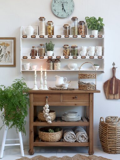 Impressionen zu Chic Antique weißer Deko Hocker, Bild 1