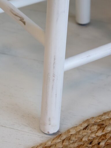 Impressionen zu Chic Antique weißer Deko Hocker, Bild 2