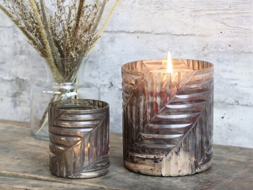 Impressionen zu Chic Antique Windlicht mit Schliff, Bild 1