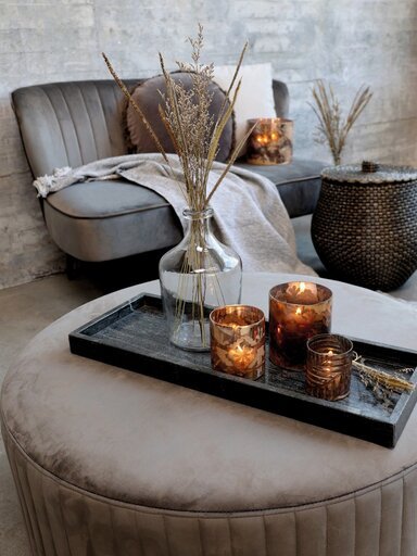 Impressionen zu Chic Antique Windlicht mit Schliff, Bild 3