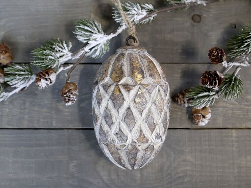 Impressionen zu Chic Antique Zapfen Ornament mit Muster, Bild 2
